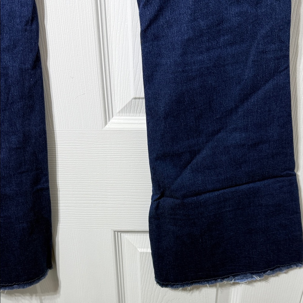 Denim Patchwork Flare Jeans - image 6